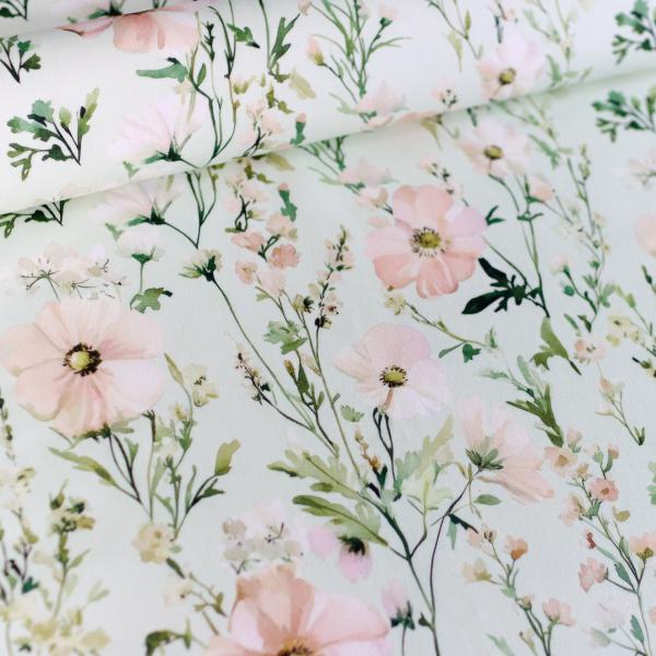 Canvas Eigenproduktion 'Blumenwiese mint'
