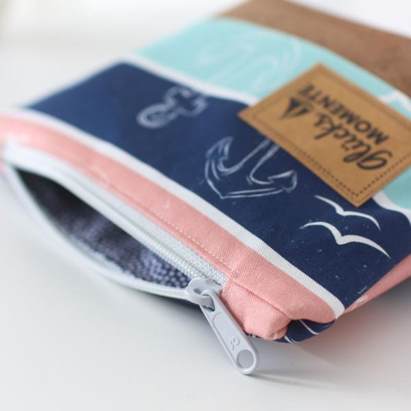 Nähbox Kosmetiktasche - Anker & Meer inkl. Labelset 'Anker'