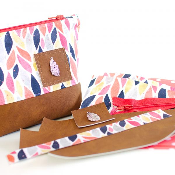 Nähbox Kosmetiktasche - Blattzweig