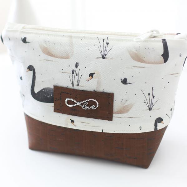 Nähbox Kosmetiktasche - Schwäne