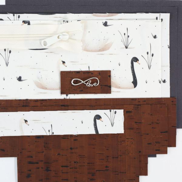 Preview: Nähbox Kosmetiktasche - Schwäne