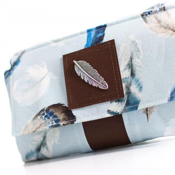 Nähbox 'Smaragd Geldbörse' - Feathers Blue