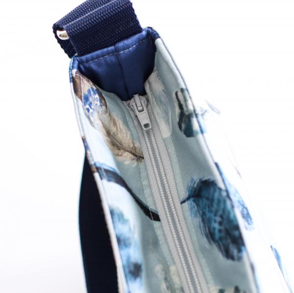 Nähset Umhängetasche - Feathers Blue