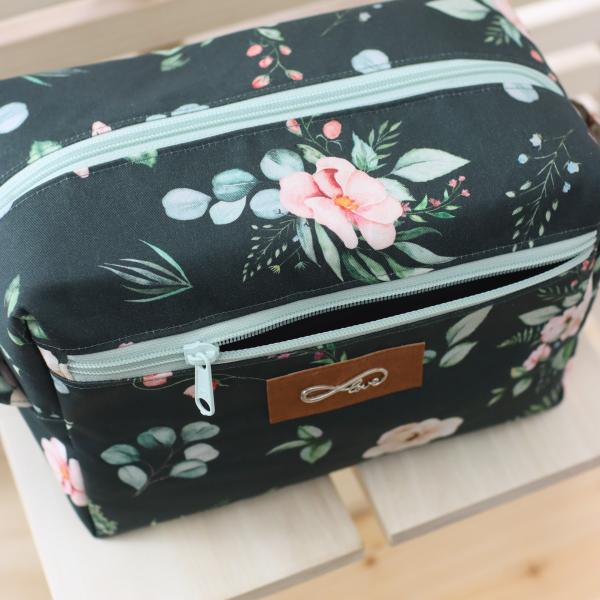 Nähset Boxybag 'Maxi' - Aquarell dunkelgrün