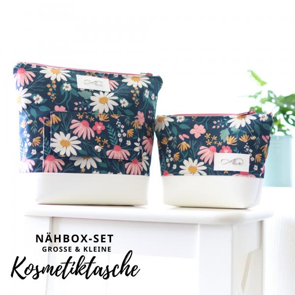 Nähbox große Kosmetiktasche - Wildblume