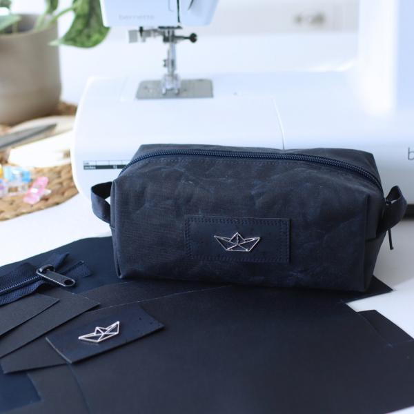 Preview: Nähset Boxybag 'Mini' - Waxed Ocean