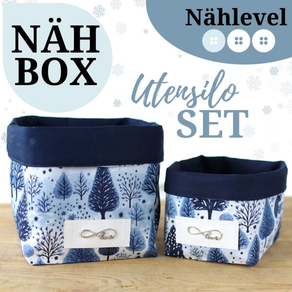 Nähset Utensilo groß & klein - Winterwald