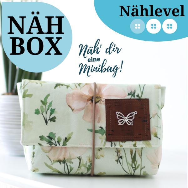 Nähset Minibag - Blumenwiese mint
