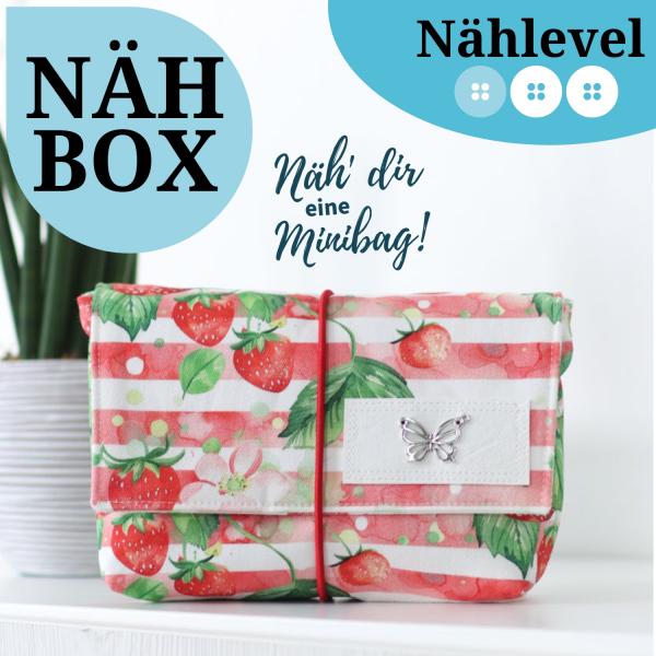 Nähset Minibag - Erdbeere