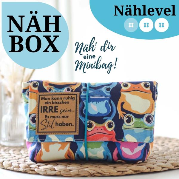 Nähset Minibag - Froschkönig inkl. Labelset 'Crazy'