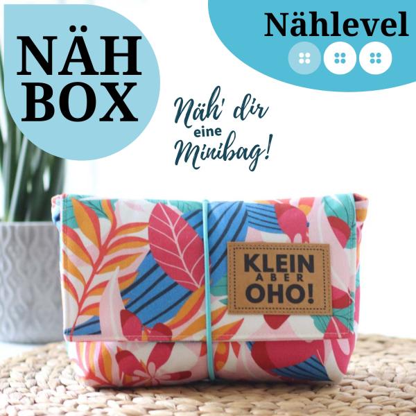 Nähset Minibag - Tropical Vibes inkl. Labelset 'Klein aber oho!'