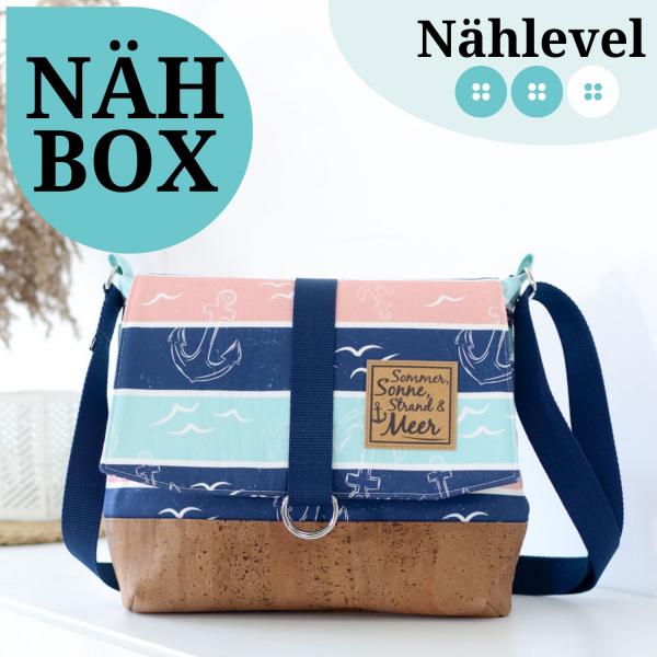 Nähset Tasche 'Katie' - Anker & Meer inkl. Labelset 'Anker'