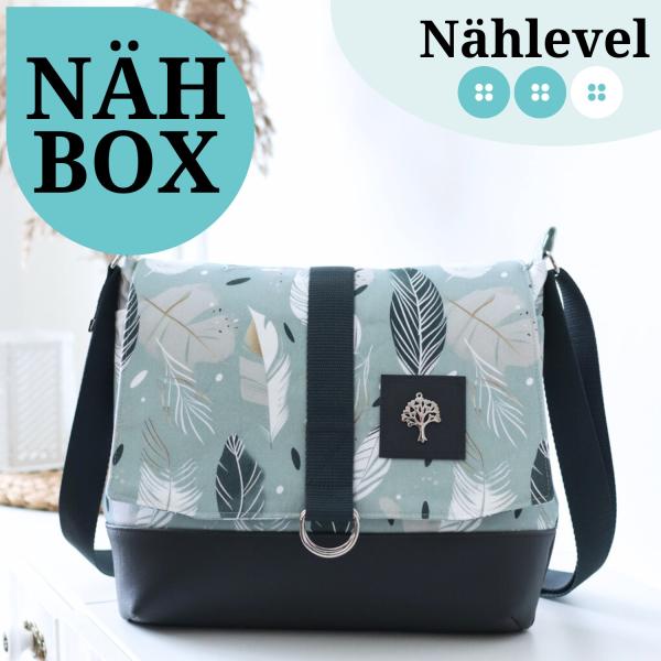 Nähset Tasche 'Katie' - Feathers Mint
