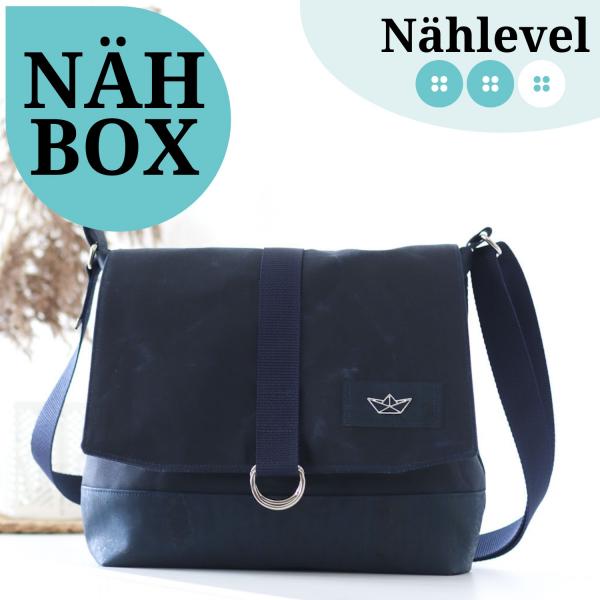 Nähset Tasche 'Katie' - Waxed Ocean