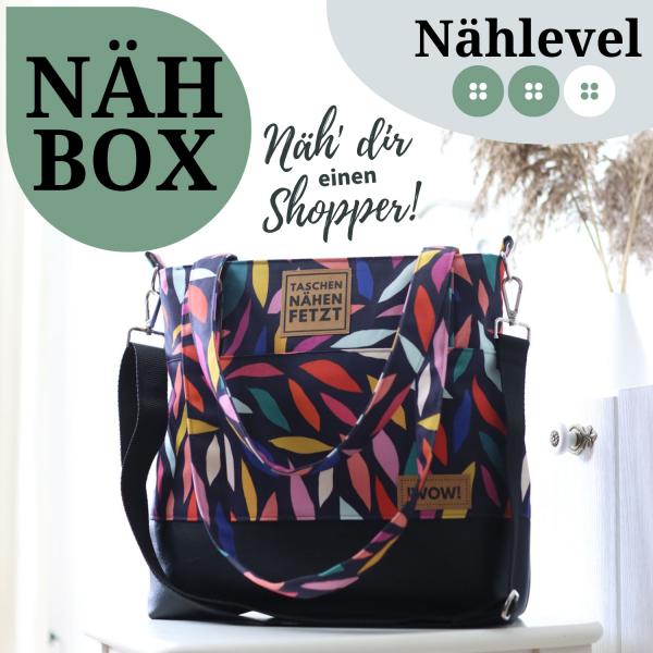 Nähbox Shopper - Farbenfroh inkl. Labelset 'Statement'