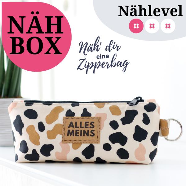 Nähset Zipperbag - Leo inkl. Labelset 'Nähliebe'