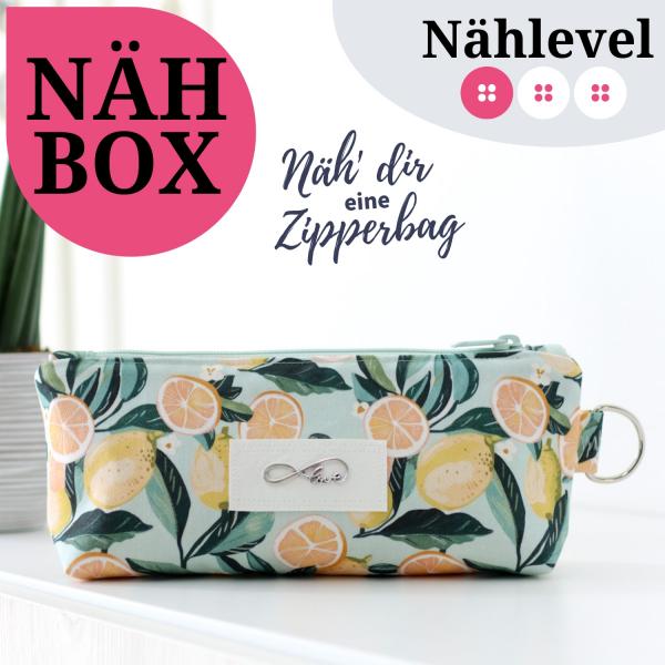 Nähset Zipperbag - Sunny Lemon