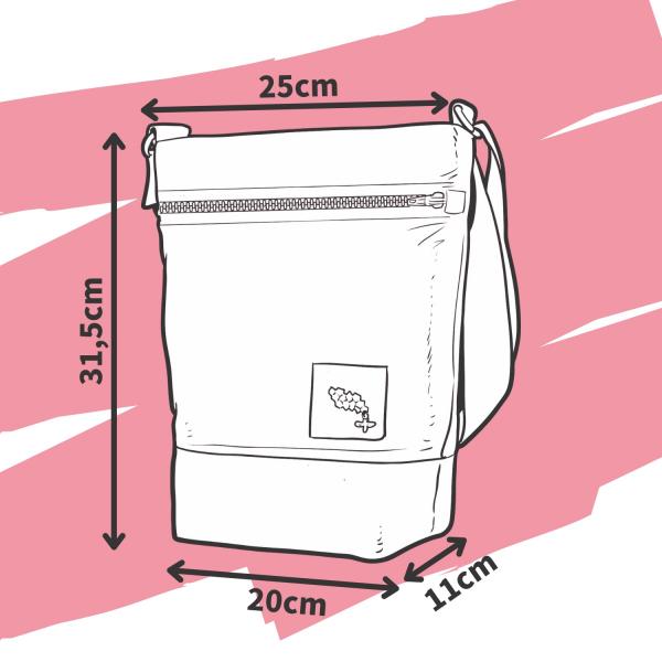 Nähset Umhängetasche - Flowers Pastell