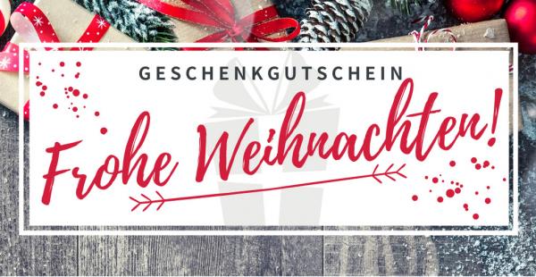 Geschenkgutschein - Frohe Weihnachten