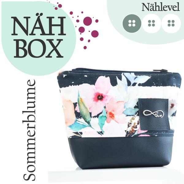 Nähbox Kosmetiktasche - Sommerblume