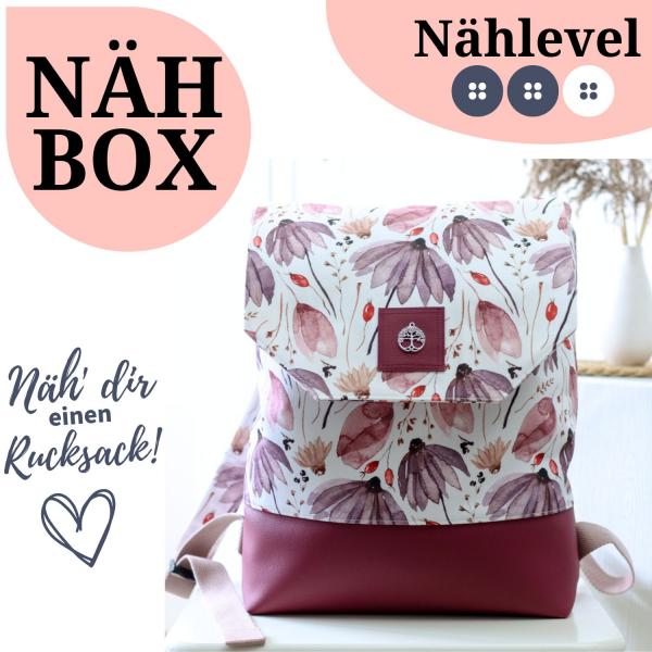 Nähbox Rucksack - Purple