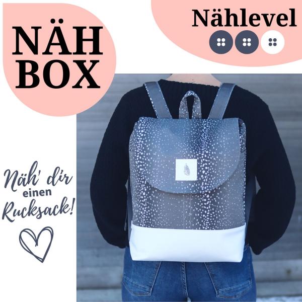Nähbox Rucksack - Wild Grey