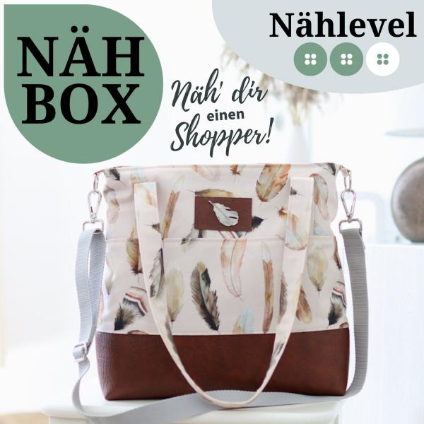 Nähbox Shopper - Feathers Cream