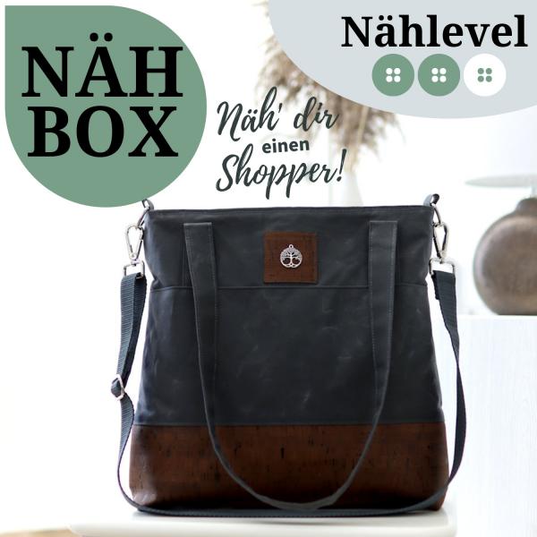 Nähbox Shopper - Waxed Dark