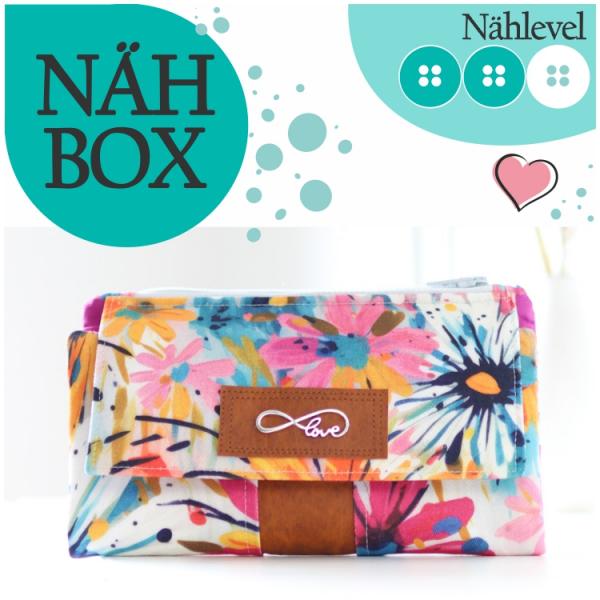 Nähbox 'Smaragd Geldbörse' - Blumenkind