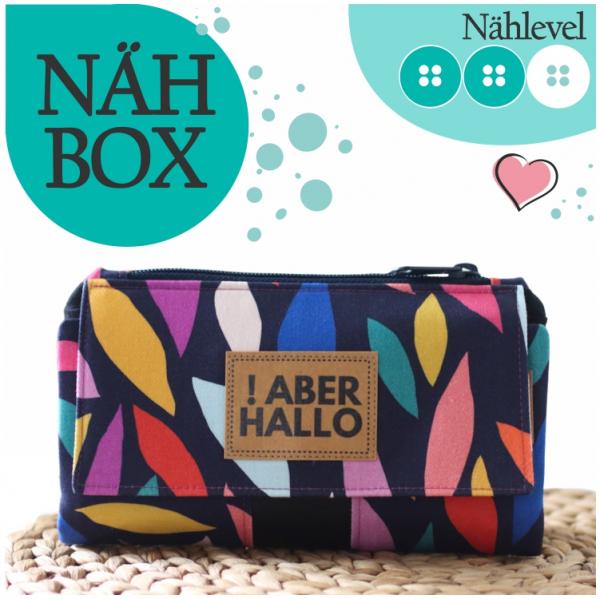 Nähbox 'Smaragd Geldbörse' - Farbenfroh inkl. Labelset 'Statement'
