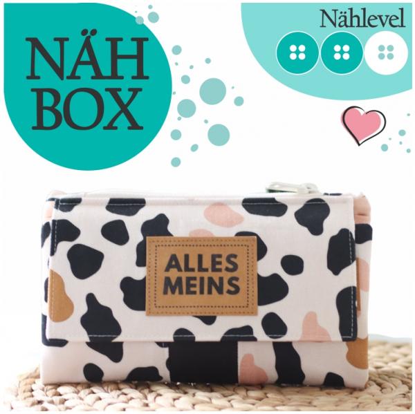 Nähbox 'Smaragd Geldbörse' - Leo inkl. Labelset 'Nähliebe'