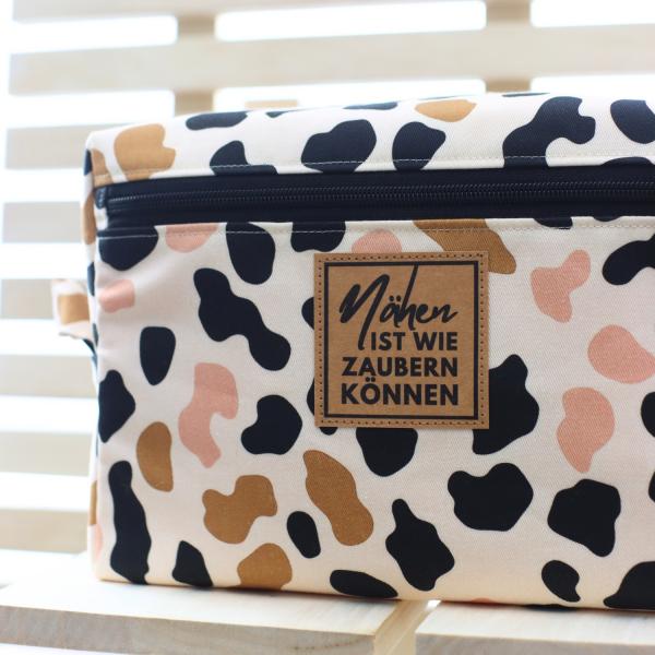 Nähset Boxybag 'Maxi' - Leo inkl. Labelset 'Nähliebe'