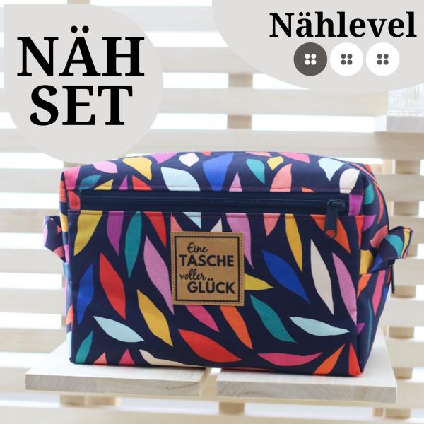 Nähset Boxybag 'Maxi' - Farbenfroh inkl. Labelset 'Statement'