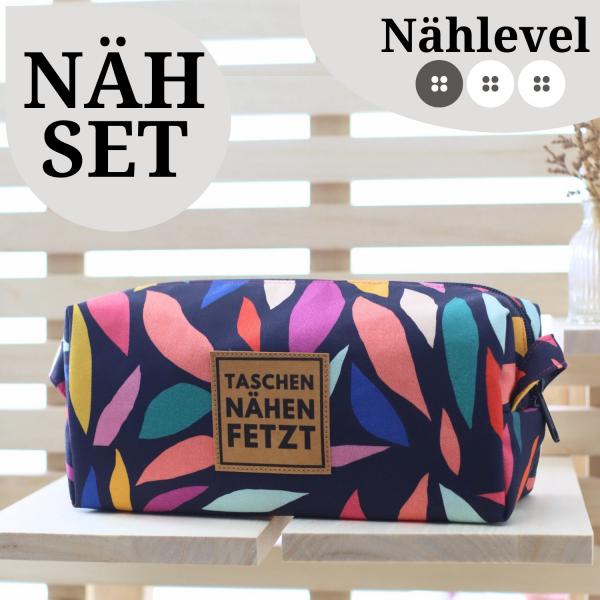 Nähset Boxybag 'Medium' - Farbenfroh inkl. Labelset 'Statement'