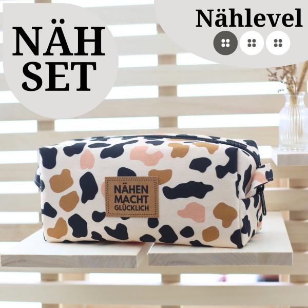 Nähset Boxybag 'Medium' - Leo inkl. Labelset 'Nähliebe'