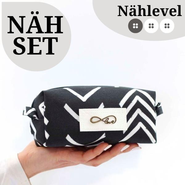 Nähset Boxybag 'Mini' - Black & White