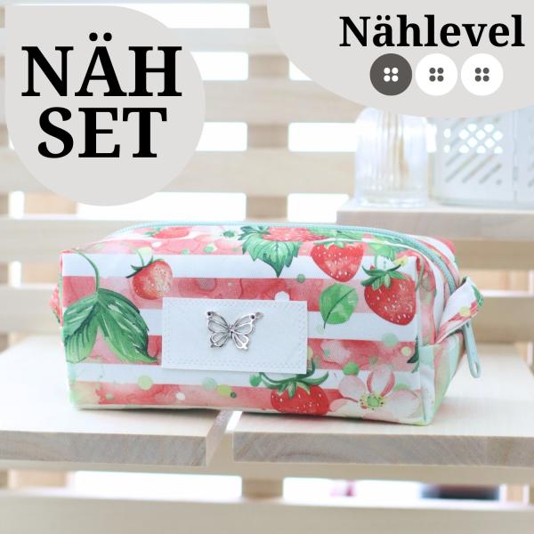 Nähset Boxybag 'Mini' - Erdbeere