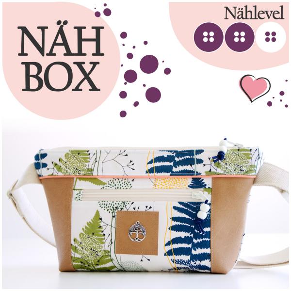 Nähbox Gürteltasche 'Ida' - Blattgrün