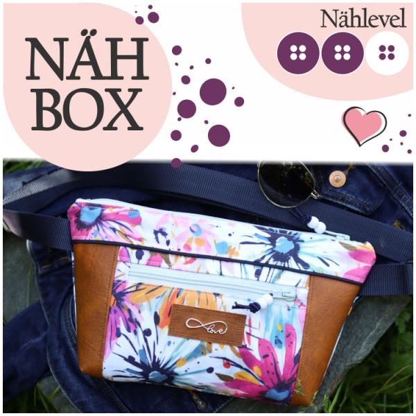 Nähbox Gürteltasche 'Ida' - Blumenkind