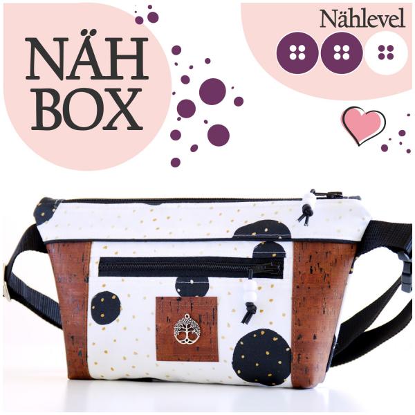 Nähbox Gürteltasche 'Ida' - Dots