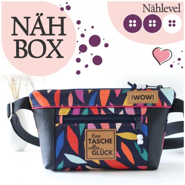 Nähbox Gürteltasche 'Ida' - Farbenfroh inkl. Labelset 'Statement'