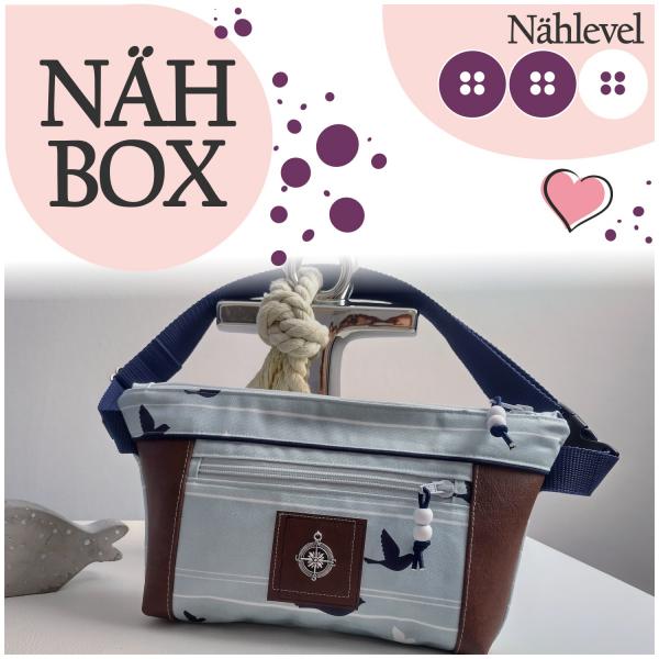 Nähbox Gürteltasche 'Ida' - Blue Bird