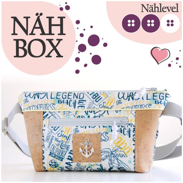 Nähbox Gürteltasche 'Ida' - Surfing