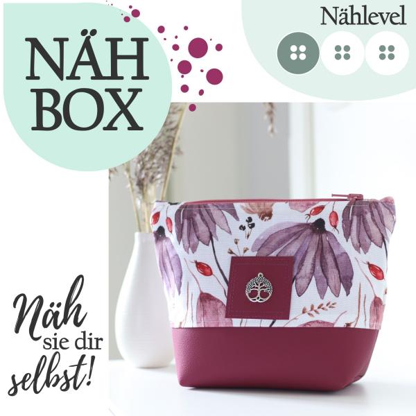 Nähbox Kosmetiktasche - Purple