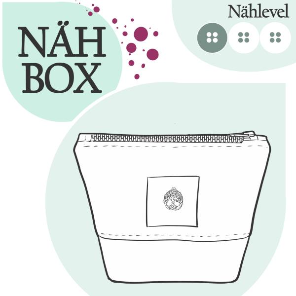 Nähbox Kosmetiktasche - Anchor & Flowers