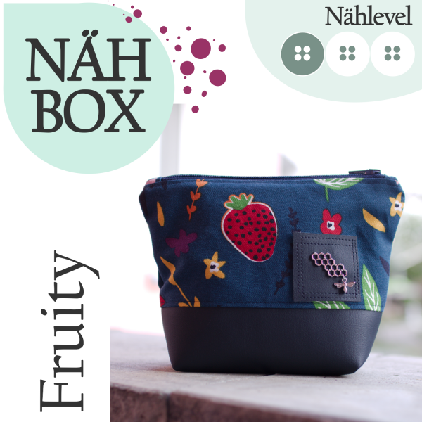 Nähbox Kosmetiktasche - Fruity