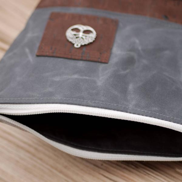 Nähset Kosmetiktasche - Waxed Dark