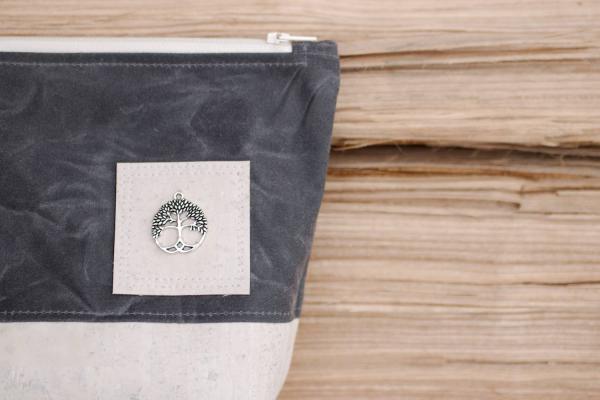 Nähset Kosmetiktasche - Waxed Steel