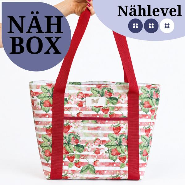 Nähset Tasche 'Leni' - Erdbeere