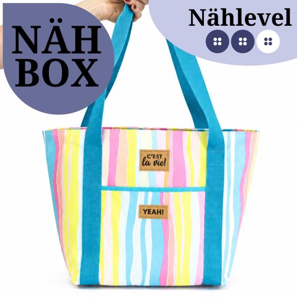 Nähset Tasche 'Leni' - Summerfeeling inkl. Labelset 'C'est la vie'